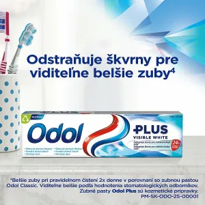 Odol Plus Visible White zubná pasta s fluoridom 75 ml 1ks