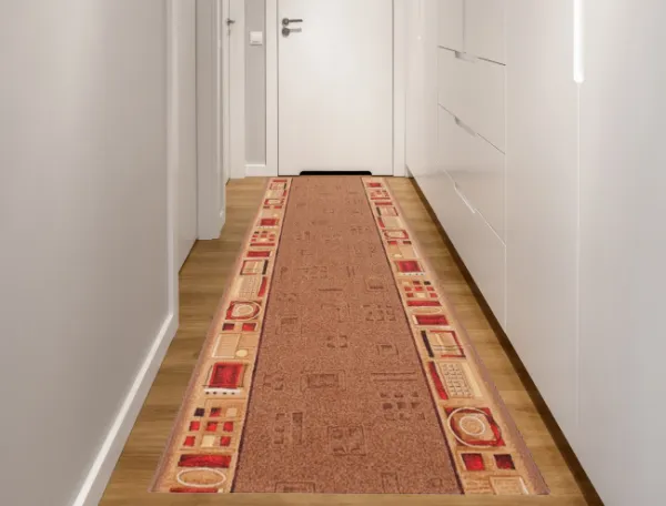 Protišmykový behúň JENA 44 tmavohnedý