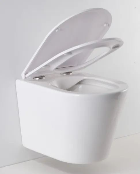 HOPA - Závesné WC OVALE BASSO RIMLESS sa SLIM sedadlom Soft-close OLKLT053ER