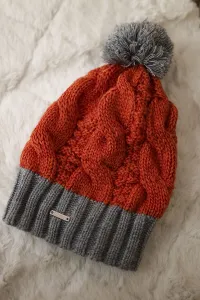 Kesi Čapica s fleece Paris K212 tmavo ružová+šedá