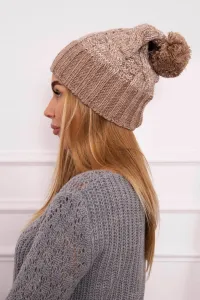 Kesi Čapica s fleece Paryż K213 svetlo béžová