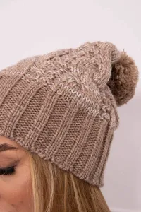 Kesi Čapica s fleece Paryż K213 svetlo béžová