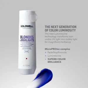 Goldwell Dualsenses Blondes & Highlights šampón pre blond vlasy neutralizujúci žlté tóny 250 ml
