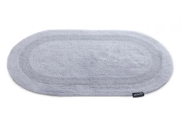 Kúpeľňový koberček Javo Cotton popolový ovál