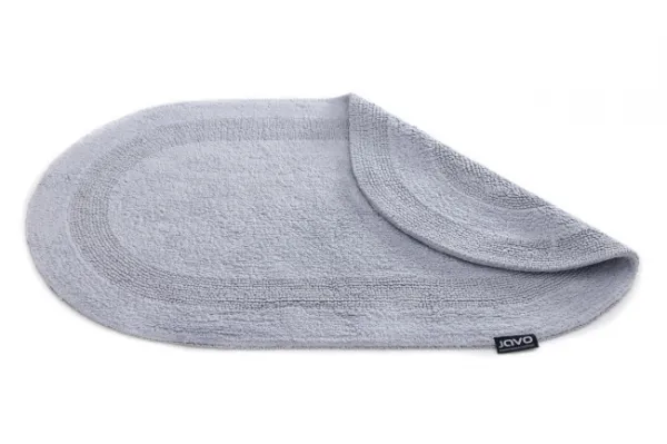 Kúpeľňový koberček Javo Cotton popolový ovál