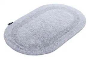 Kúpeľňový koberček Javo Cotton popolový ovál