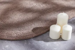 Kúpeľňový koberček Javo Cotton sepia ovál