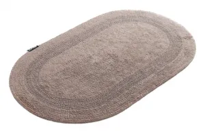 Kúpeľňový koberček Javo Cotton sepia ovál