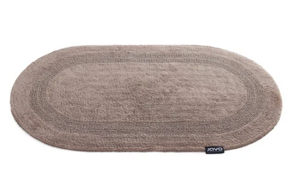 Kúpeľňový koberček Javo Cotton sepia ovál