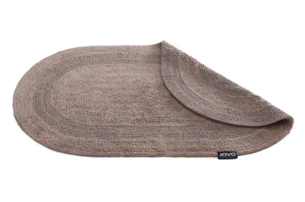 Kúpeľňový koberček Javo Cotton sepia ovál