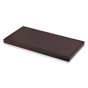 XXL skladací puf s gombíkmi - 80x40x40cm ekokoža hnedá 9999