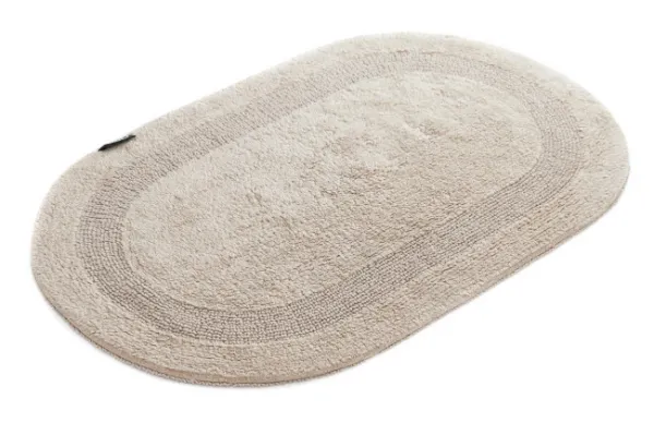 Kúpeľňový koberček Javo Cotton béžový ovál