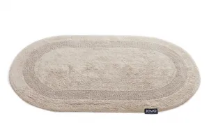 Kúpeľňový koberček Javo Cotton béžový ovál