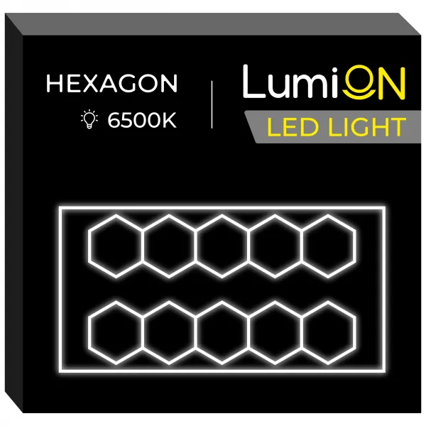 JAKS Stropné LED svetlo LumiOn Rozmery: 531 x 291 cm, Tvar: Hexagon, Model: LO-1