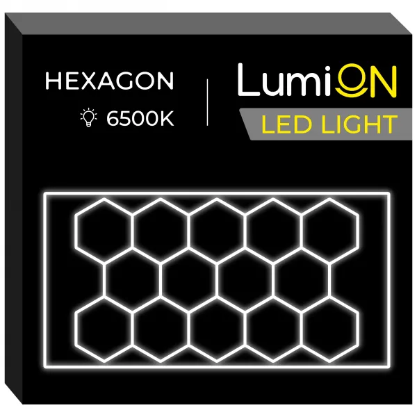 JAKS Stropné LED svetlo LumiOn Rozmery: 484,5 x 243,5 cm, Tvar: Hexagon, Model: LO-4