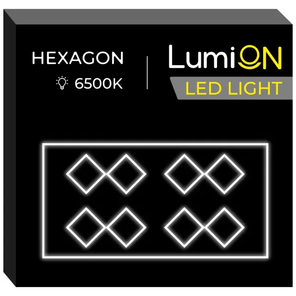 JAKS Stropné LED svetlo LumiOn Rozmery: 531 x 291 cm, Tvar: Hexagon, Model: LO-1