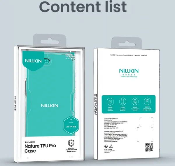 Nillkin Nature TPU PRO Kryt pro Apple iPhone 16e Transparent