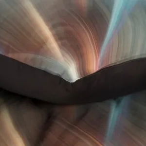 Posteľná súprava PRISMA oceľová / tyrkysová