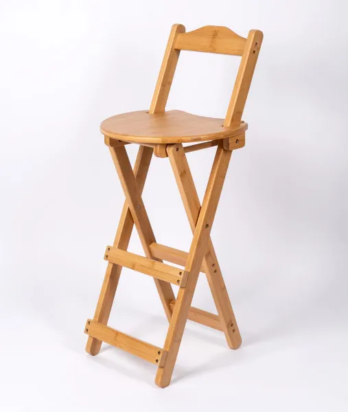 Die moderne Hausfrau Bambusová barová židle, skládací