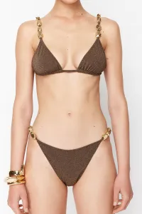 Trendyol X Zeynep Tosun Brown Accessory Detailed Accessory Bikini Set