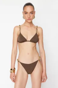 Trendyol X Zeynep Tosun Brown Accessory Detailed Accessory Bikini Set