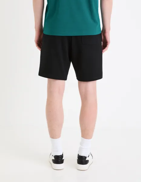 Čierne pánske teplákové kraťasy Celio Goshort