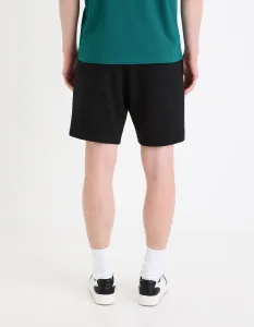 Čierne pánske teplákové kraťasy Celio Goshort