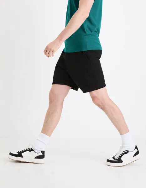 Čierne pánske teplákové kraťasy Celio Goshort