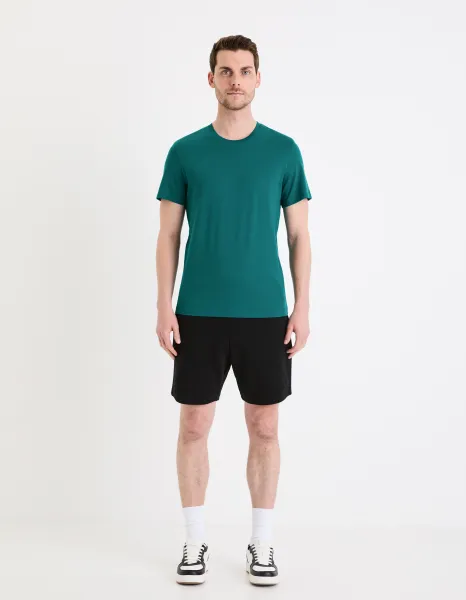 Čierne pánske teplákové kraťasy Celio Goshort
