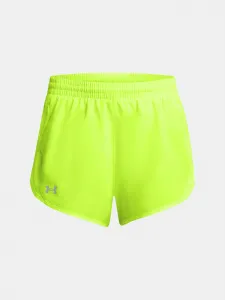 Zelené dámske športové kraťasy Under Armour UA Fly By 3'' Shorts-GRN