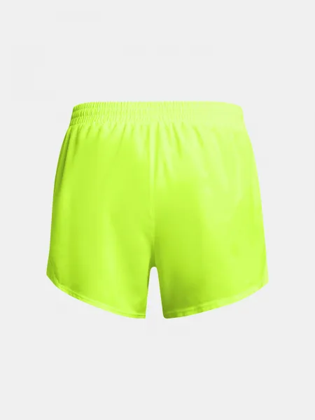 Zelené dámske športové kraťasy Under Armour UA Fly By 3'' Shorts-GRN