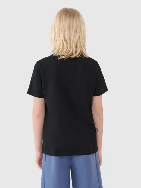 Chlapčenské tričko s krátkym rukávom 4F JUNIOR TSHIRT M2186-20S-DEEP BLACK