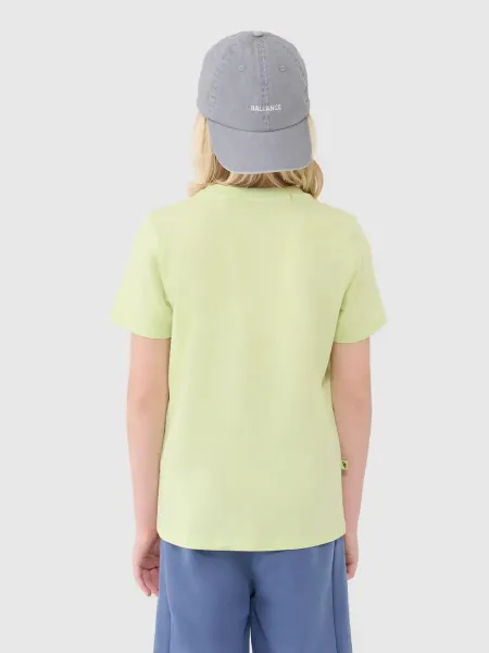 Chlapčenské tričko s krátkym rukávom 4F JUNIOR TSHIRT M2186-45N-CANARY GREEN NEON
