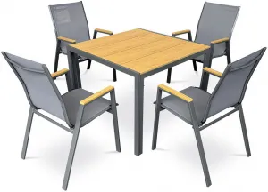 AUTRONIC záhradný stôl AZT-S1209 OAK prírodný, polywood