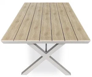 AUTRONIC záhradný stôl AZT-S1510 OAK prírodný, polywood
