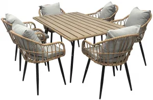 AUTRONIC záhradný stôl AZ-F1407 NAT prírodný, polywood