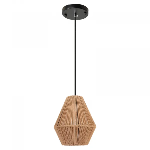 TooLight Závesná lampa La Belle Boho I čierna/hnedá