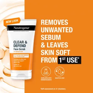 Neutrogena Clear & Defend peeling s kyselinou salicylovou 150 ml