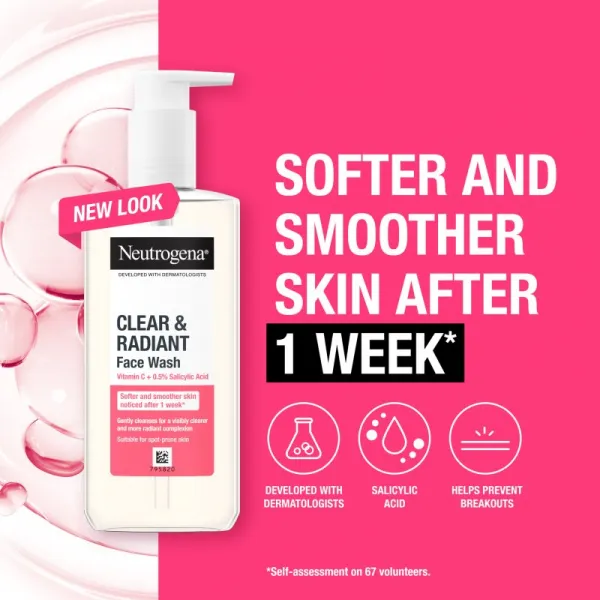 Neutrogena Clear & Radiant čistiaci gél 200 ml
