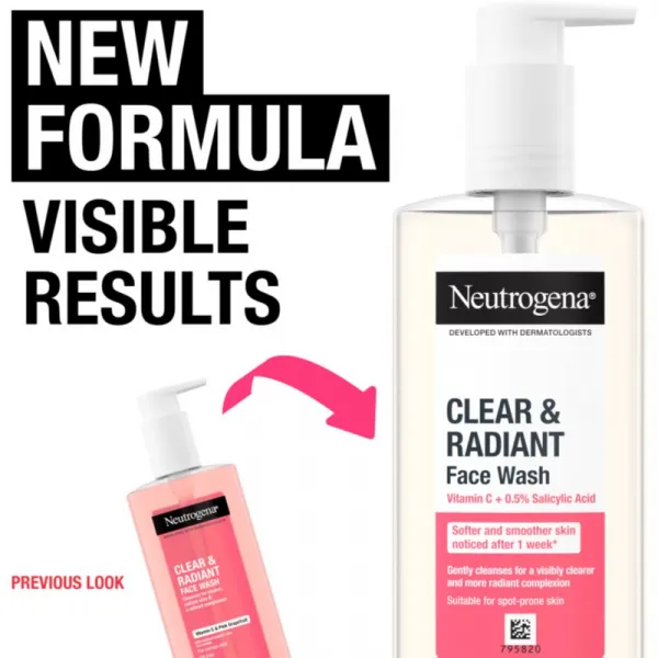 Neutrogena Clear & Radiant čistiaci gél 200 ml