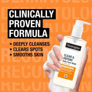 Neutrogena Clear & Defend čistiaci gél s 2% kyselinou salicylovou 200 ml