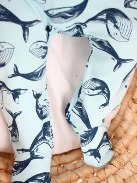 Dojčenské polodupačky WHALES