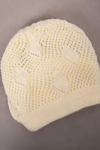 Kesi Dámska čiapka Uliana K408 tmavý ecru