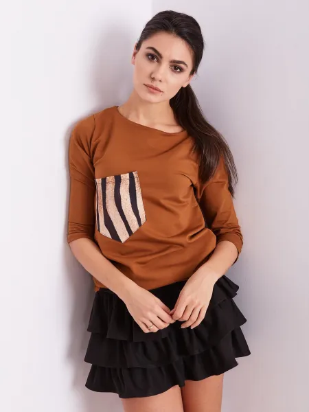 Blouse-PL-BZ-1694.08-light brown