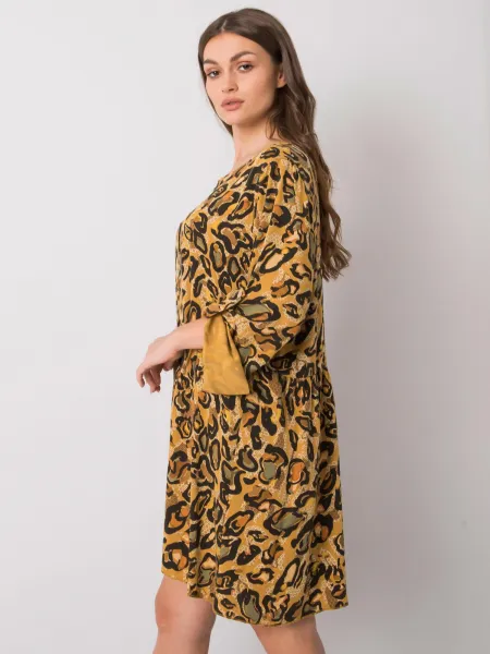 Dress-DHJ-SK-21464.99-dark yellow