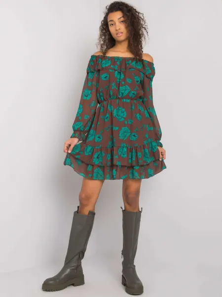 Dress-DHJ-SK-15015.56P-brown