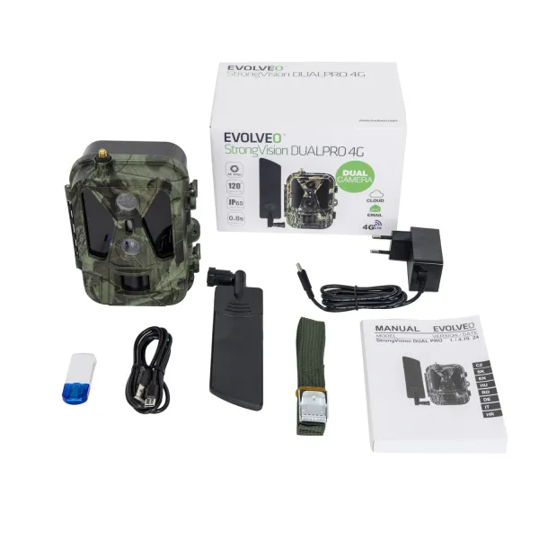 EVOLVEO StrongVision Dual PRO 4G, fotopast s odesíláním na Cloud a Email,16 GB