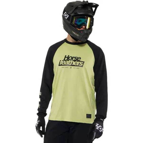 HORSEFEATHERS Bike dres Spike LS - nile/black GREEN velikost M