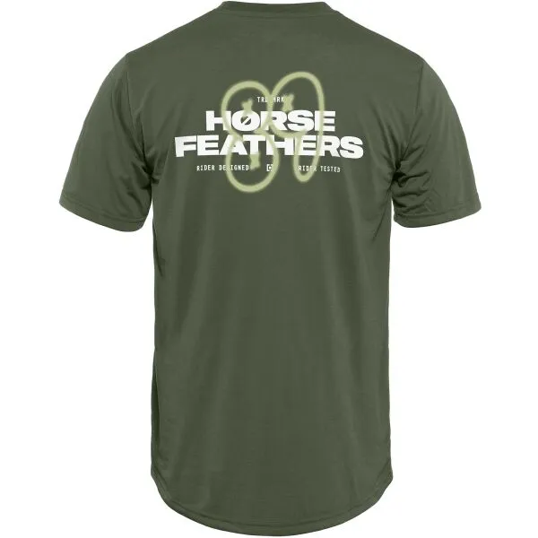 HORSEFEATHERS Bike tričko Fury - thyme GREEN velikost S