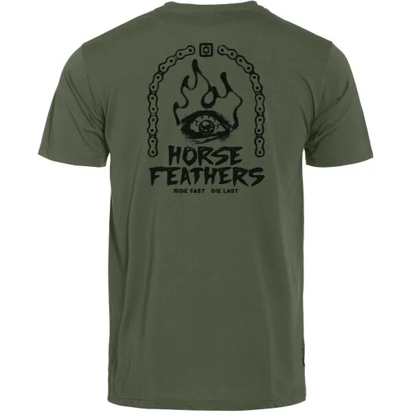 HORSEFEATHERS Funkčné tričko Reckless - thyme GREEN velikost M